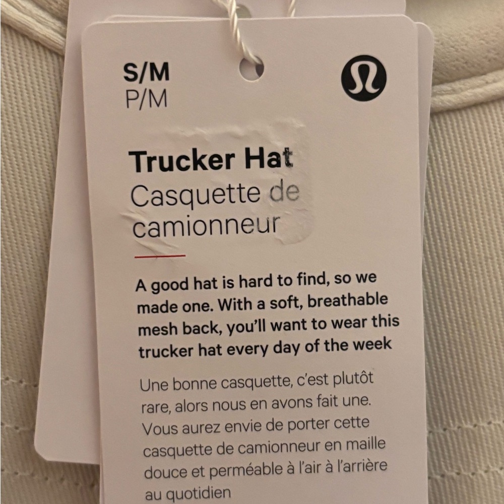 Lululemon Trucker Hat Bone - LU9D75S - New With Tags - L/XL Sizes - Picture 3 of 5